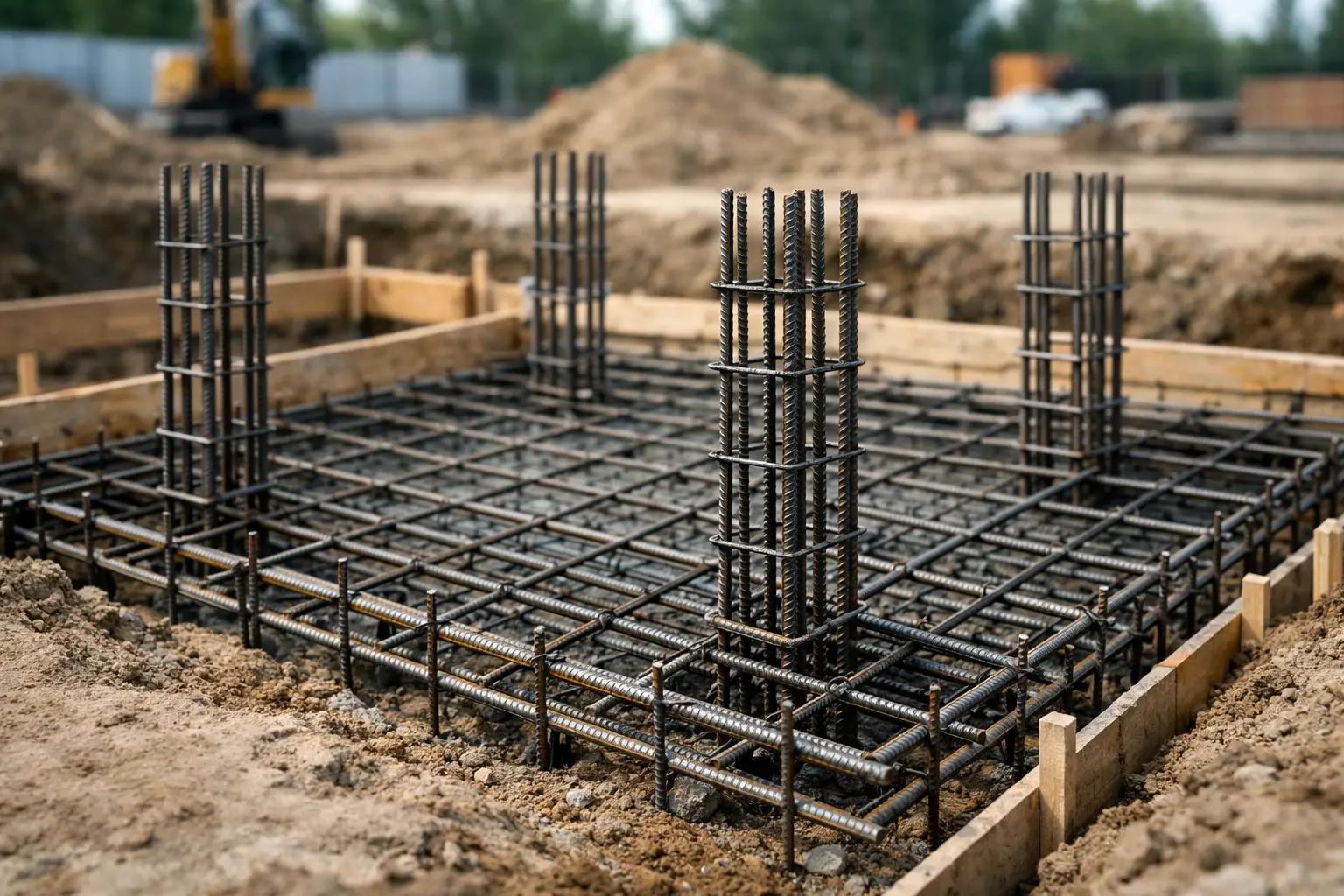 Reinforcement stirrups used for footings
