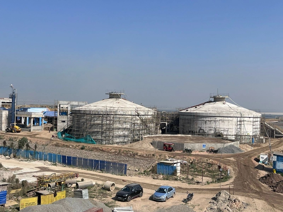 250 MLD Water treatment plant civil construction in progress